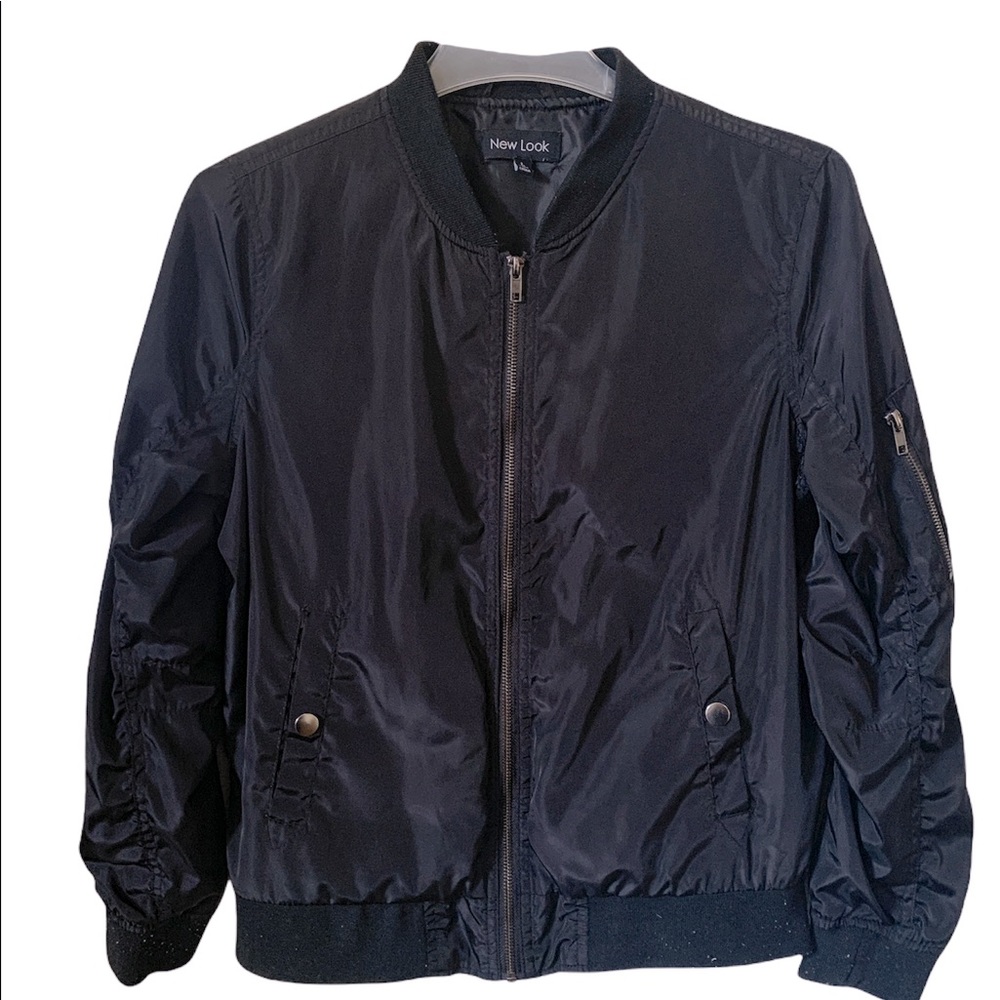 New Look Black Bomber/Utility style Jacket Sz L